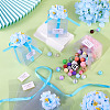 Clear PVC Candy Gift Packaging Boxes with Ribbon & Artificial Flower CON-TAC0001-20B-9