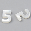 Natural White Shell Mother of Pearl Shell Charms SSHEL-R048-004-05-2