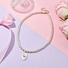 White Glass Pearl Beaded Necklaces NJEW-JN04652-05-2