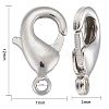 Brass Lobster Claw Clasps KK-902-N-NF-3