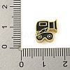 Rack Plating Brass Enamel Beads KK-U029-22G-10-3