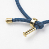 Cotton Twisted Cord Bracelet Making MAK-L012-07-2