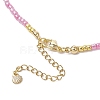 4Pcs 4 Colors Natural Cultured Freshwater Pearl & Glass Seed Beaded Necklaces NJEW-JN05234-6