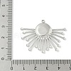 304 Stainless Steel Pendant Cabochon Settings STAS-L293-04P-3
