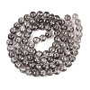 Transparent Half Spray Painted Glass Beads Strands LS-GLAA-Q110-02A-11-2