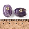 Natural Amethyst European Beads GG-CBA105B-02B-G-3