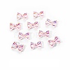 Electroplated Bowknot Resin Cabochons MRMJ-R128-16I-1