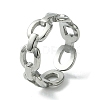 304 Stainless Steel Open Cuff Ring RJEW-L110-035P-1