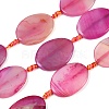 Natural Banded Agate Beads Strands G-P605-L02-02-2