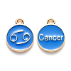 Alloy Enamel Pendants ENAM-S124-01A-02D-1