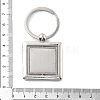 Zinc Alloy Rotating Keychain Bezel Cabochon Settings FIND-G088-01D-4