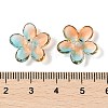 Transparent Spray Paint Glass Beads GLAA-Z011-07I-3