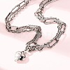 Women's 304 Stainless Steel Necklaces NJEW-C115-12AS-2