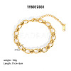 European Style 304 Stainless Steel Link Chain Bracelet for Women HM2215-4-1