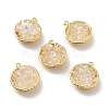 Natural Quartz Crystal Chip Pendants KK-C242-05G-17-2