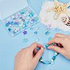 SUNNYCLUE 150Pcs 15 Style Transparent Spray Painted Glass Beads GLAA-SC0001-92-3