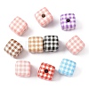 10Pcs Printed Opaque Acrylic Beads MACR-YW0004-19E-1