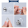 Plastic Bead Cap Pendant Bails KY-K003-02A-5