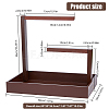 Rectangle Wood Jewelry Display Stands ODIS-WH0329-34B-2