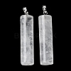 Natural Quartz Crystal Pendants G-E603-02P-05-3