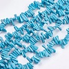 Dyed Natural Howlite Nuggets Beads Strands G-R191-12-1