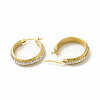 Crystal Rhinestone Hoop Earrings EJEW-M214-16C-G-1