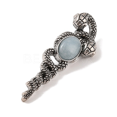 Dyed Natural White Jade Pendants G-A224-03AS-14-1