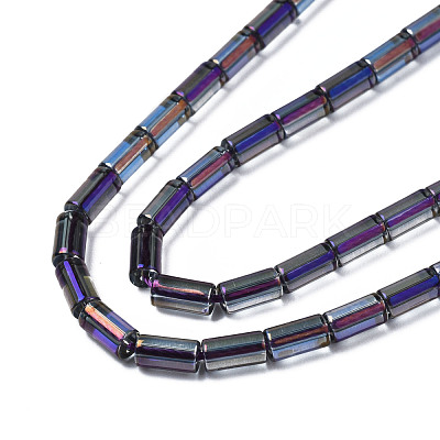 Electroplate Glass Beads Strands EGLA-K014-B-FP09-1