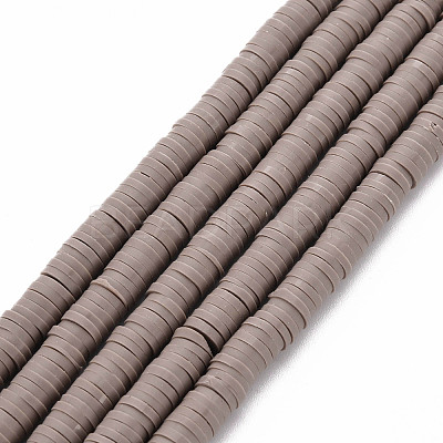 Handmade Polymer Clay Bead Strands CLAY-T002-6mm-52-1