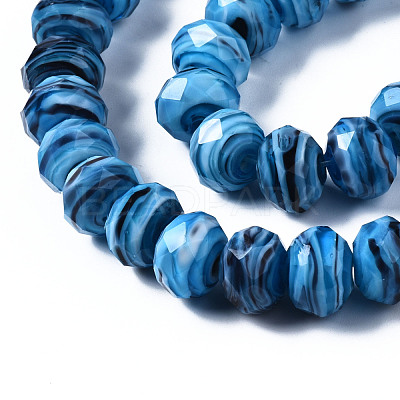 Handmade Lampwork Beads Strands LAMP-T007-12B-1