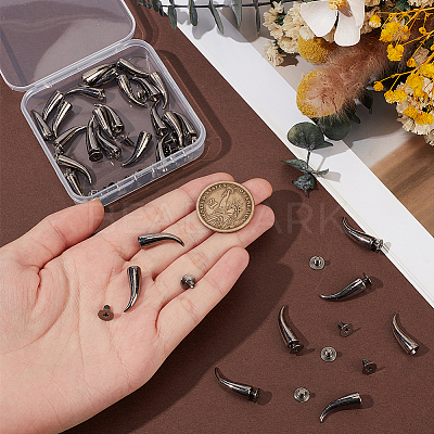 30Pcs Alloy Spikes Screwback Studs FIND-GF0009-56B-1