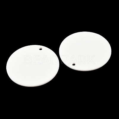 Porcelain Blank Big Pendants PORC-PW0001-100-1