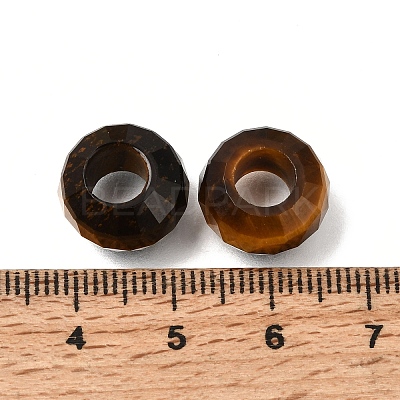 Natural Tiger Eye European Beads GG-NH0003-A04-1