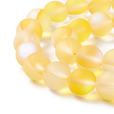 Synthetic Moonstone Beads Strands G-E573-01C-02-1