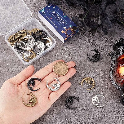 30Pcs 3 Colors Alloy Pendants FIND-SC0004-57-1