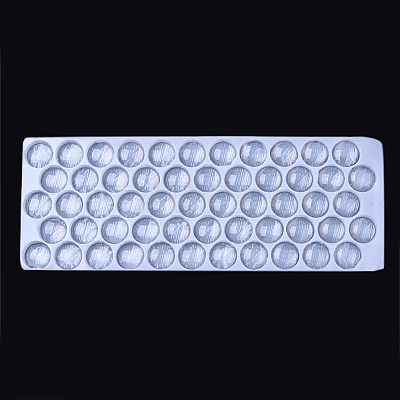 Transparent Glass Cabochons GGLA-R026-25mm-B-1