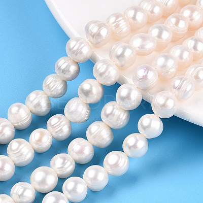 Natural Cultured Freshwater Pearl Beads Strands X-PEAR-N013-17N-01-1