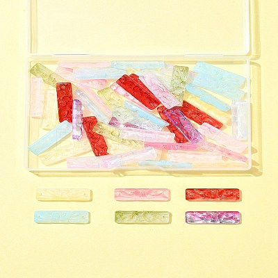 50Pcs Baking Paint Glass Pendants GLAA-FS0001-91-1