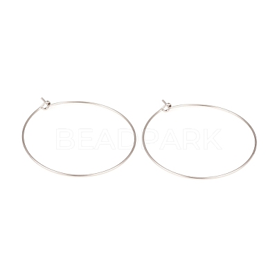316L Surgical Stainless Steel Hoop Earring Findings STAS-G229-07P-05-1