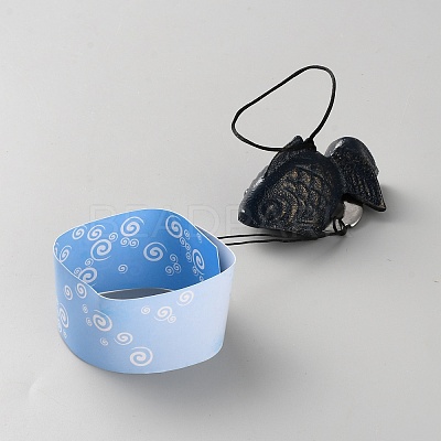 Goldfish Iron Wind Chime HJEW-WH0071-27B-02-1