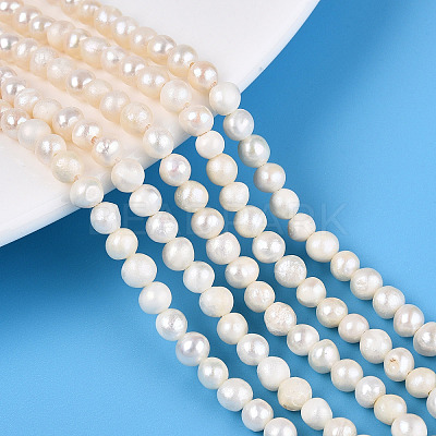 Natural Cultured Freshwater Pearl Beads Strands PEAR-N013-04F-1
