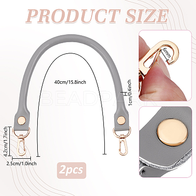 Cowhide Bag Handles FIND-WH0176-33G-1