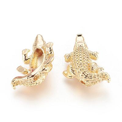 Brass Beads KK-P116-19G-1