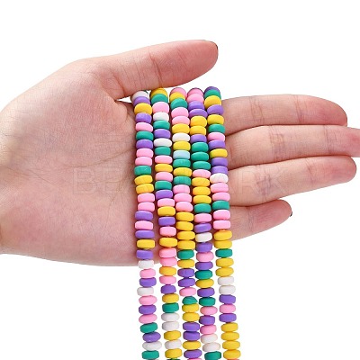 Handmade Polymer Clay Beads Strands X-CLAY-N008-008L-1