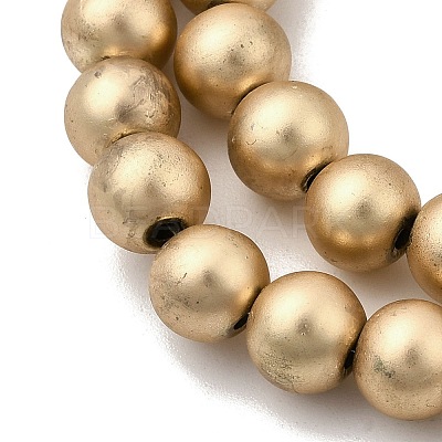 Electroplated Synthetic Non-magnetic Hematite Beads Strands G-H327-D01-04A-1