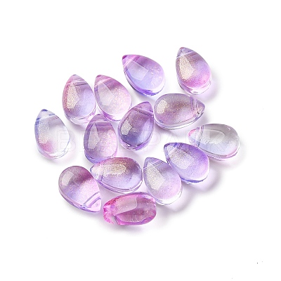 Transparent Glass Charms GGLA-M004-05B-03-01-1