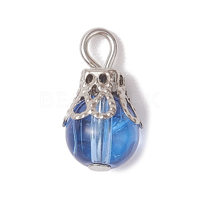 Glass Pendants PALLOY-JF03284-02-1