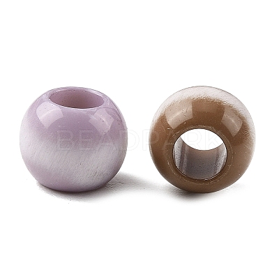 Opaque Acrylic European Beads OACR-Z036-05A-01-1