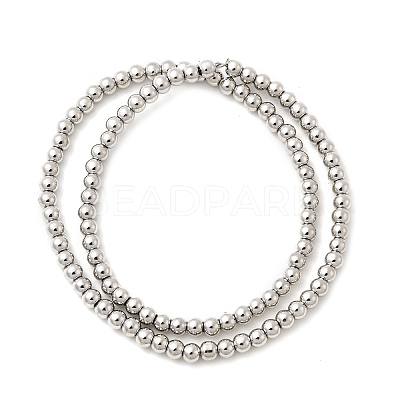 Electroplate Glass Beads Strands EGLA-F166-01A-P-1