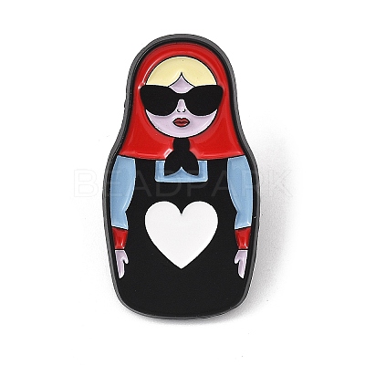 Cool Matryoshka Doll Enamel Pins LS-AL-Z002-01EB-01-1